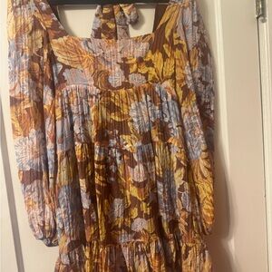 MINKPINK Floral Long Sleeve Dress